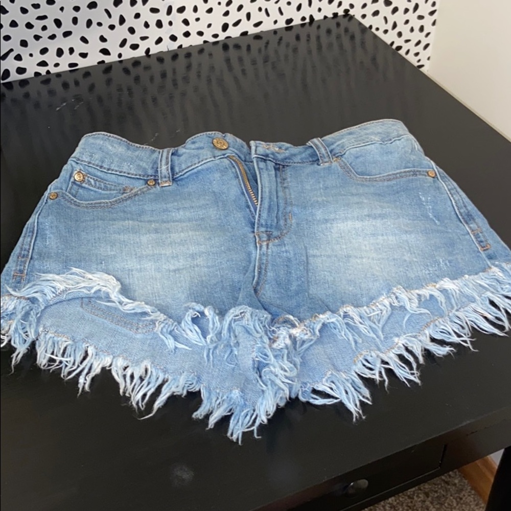 Celebrity Pink Jean Shorts